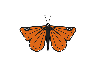 Charley Harper Inspired Monarch butterfly charley harper harper mid century minimal monarch monder