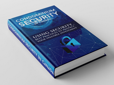 A Security Book Cover Design blue book book cover design book design brand branding cover design design illustration mamun25g security book security book cover design typography vector