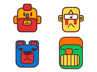 Faces affinitydesigner animation app branding cartoon character dance design dog draw dribbble flat icon illustration logo love minimal ui vector web