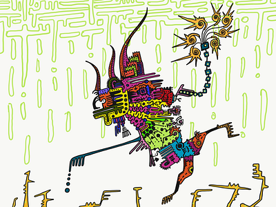 Cockroach art doodle india