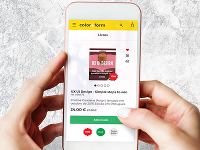 Color+Form Mobile Product page app design ui uidesign ux web website