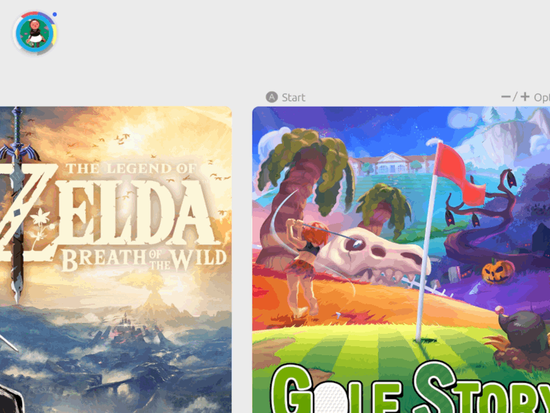 Switch UI Mockup - Menu/Settings adobe xd nintendo sketch ui ui design ui ux design user experience user interface ux ui