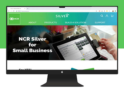 NCR Silver Redesign branding e commerce ecommerce flat illustration logo re design redesign redesigned ux web website
