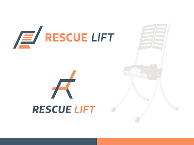 Rescue Lift branding chair design graphic design houston identity lift logo mark