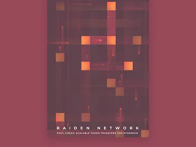 Raiden Network Poster cryptocurrency ethereum poster art