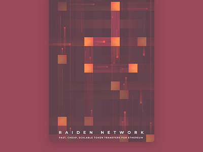 Raiden Network Poster cryptocurrency ethereum poster art