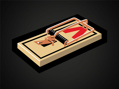 Mousetrap Illustration design graphic design illustration logo prelude.design