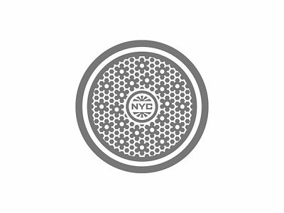 NYC Manhole Cover 1 Illustration design graphic design illustration prelude.design