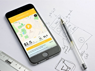 Auto (iPhone app) curtin university parking app user experience user interface