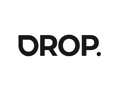 Drop - Logo Monochrome branding drop droplet h2o logo logotype typography water