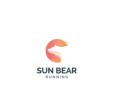 Sun Bear branding design icon logo vector