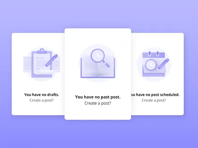 Scheduler Empty State app canva design empty state gradient graphic icon icons illustration product schedule scheduler ui vector