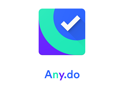 Any.Do Redesign Take #2 branding concept design google google design icon icon pack iconography logo material material design redesign