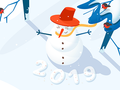 Snowman illustration snowman