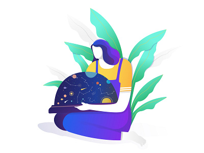 Holding The Universe 2d animal animation app branding clean design drawthisinyourstyle flat graphic illustration illustrator markconlan minimal motion graphics type typography ux vector website