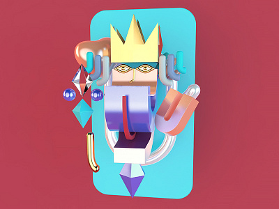 poker—Queen 3d