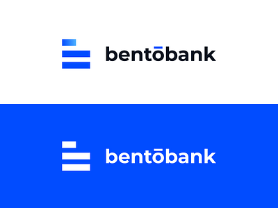 Bentōbank 2019 b bank bentō blue branding clean clear kreativlab logo modern simple