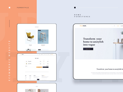 Furostyle Ecom adobexd dashboards dribbble mobile app ui design userexperience userinterface userinterfacedesign web design