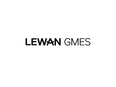 lewan games branding design font design logo