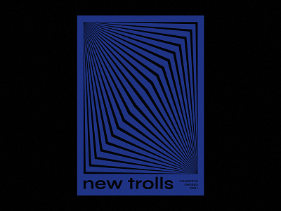 New Trolls: Concerto Grosso Per I album deepblue designer graphicdesgn music newtrolls night oldies poster print