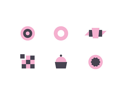 Bakery Icons bake baker bakery branding brownies cakes colour doughnut dribbble flat icon icon set illustration shot simple stroke vector