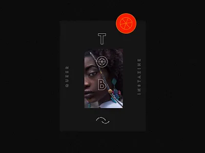 Visual Identity for an instazine agency black black and white branding design editorial design fashion garifuna geometric graphic design honduras instagram logo magazine model orange pop culture print queer typography