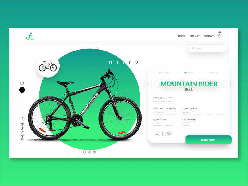 Vote the color you Like :) adobe xd animation app blue checkout page clean debutshot design flat gradient color icons ios minimal mobile sketch typography ui ux web website