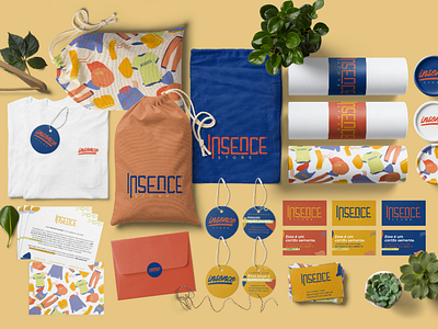 Insence Products Mockup art direction branding clothing fashion fun illustration social urban visual identity