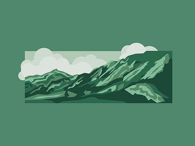 The Flatirons design flat illustration vector