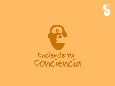 Enciende Tu Conciencia Logo bright hand head logo mind