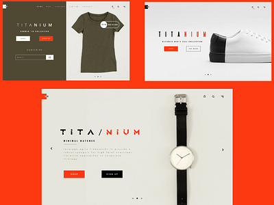 Titanium Shop branding creative agency design ecommerce ui uidesign ux web design website