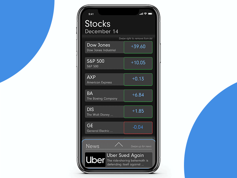 Stocks dailyui design drawing finance fintech photoshop principleapp sketch stocks ui animation uidesign uiue ux