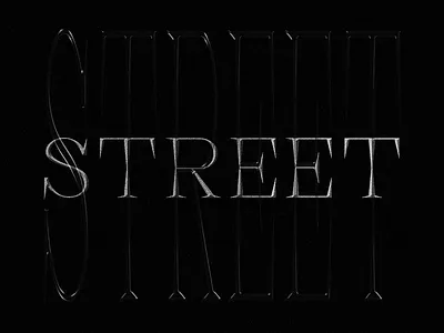 Pine Street Display graphic design lettering typogaphy