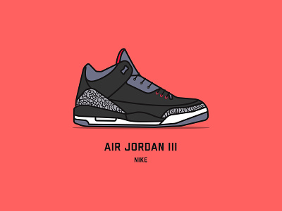 Top 10 NBA Sneakers air jordan air jordan 3 basketball clean countdown design flat illustration illustrator jumpman kicks michael jordan minimal nba nike series sneakers top 10 vector