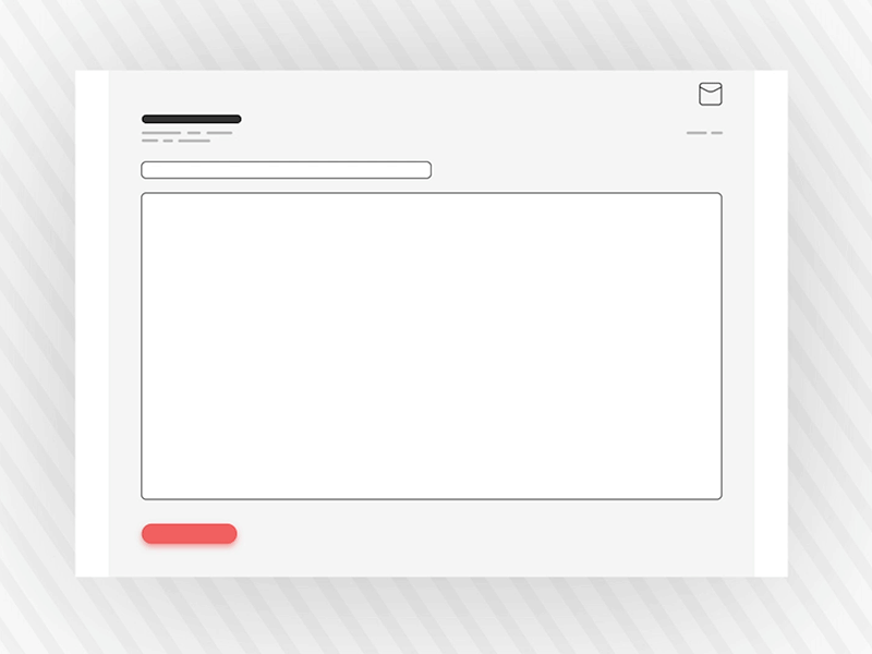 UI Email Animation animation design flat interaction minimal motion prototype ui vector