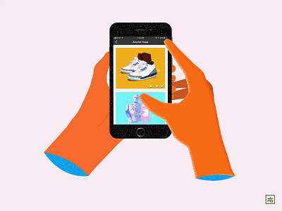 Today's Feed app apple device dribble feed gadget habit hands illustration iphone minimal mobile navigation need orange tech design technology uidesign use web