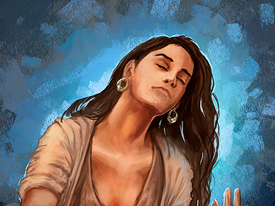 Hinech Yafa - Portrait Speedpainting. digital painting hinech yafa light in babylon paint portrait song speedpainting