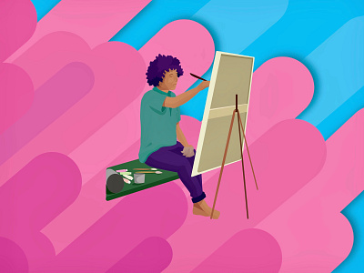 ajay and canvas animation art character design illustration illustrator ios minimal mobile ui ux vector web