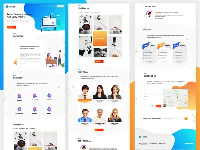 Web Agency Onepage Website app clean ecommerce fashion icon illustration interface layout testimonial ui ui ux ux vector web web agency