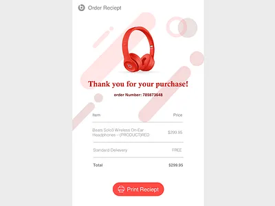 Daily Ui 017 -Receipt- app branding dailyui dailyuichallenge design digital dribbble icon receipt ui uidesign web website