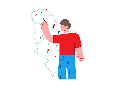 Locations branding business character collaboration data design friend icon icon set illustration location man office pin remote vector work