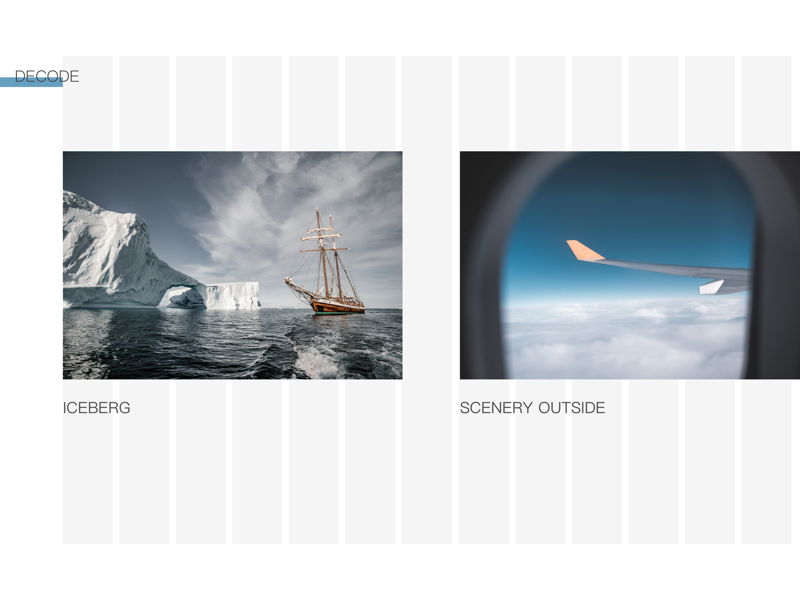 Quike work flight grid iceberg scenery sketch web design