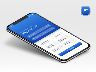 Flight Search Application Concept app app concept app mobile concept flight flight app flight search fly ios search ui