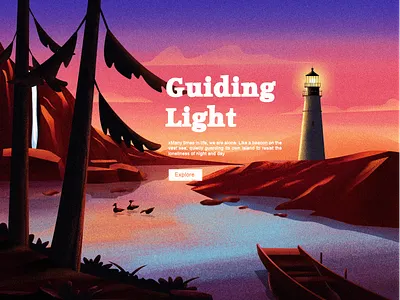 guiding light illustration