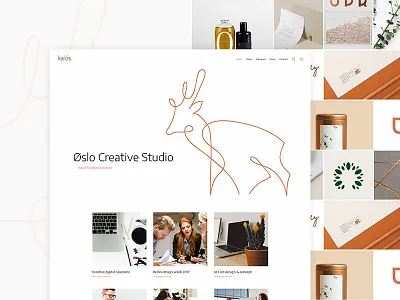 Kalos agency business clean design designer freelance frelancer graphic design minimal multi concept packaging portfolio website mockup wordpress
