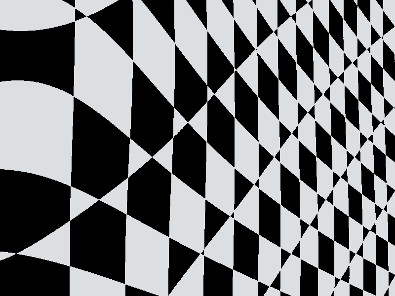 Checkers animation art black and white motion procedural