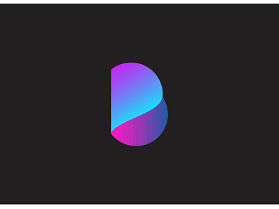 B Letter Logo aplication aplication logo b logos branding circle design full color geometric gradient gradient color gradient design graphic design icon logo minimalist simple simple design simple gradient web website logo