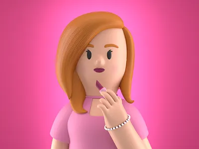 Calo make-up artist 3d artist c4d calo corona exploration make up