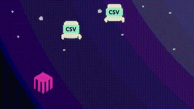 CSV Destroyer animation brand census csv data destroyer identity illustration logo motion video