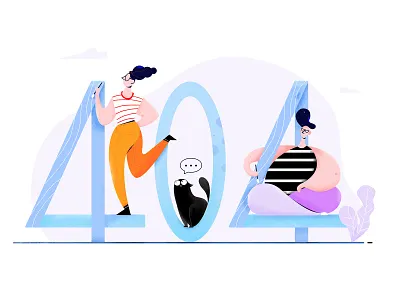 404 Illustration 404 character color drawing error illustration illustrator man people ui ux web website woman